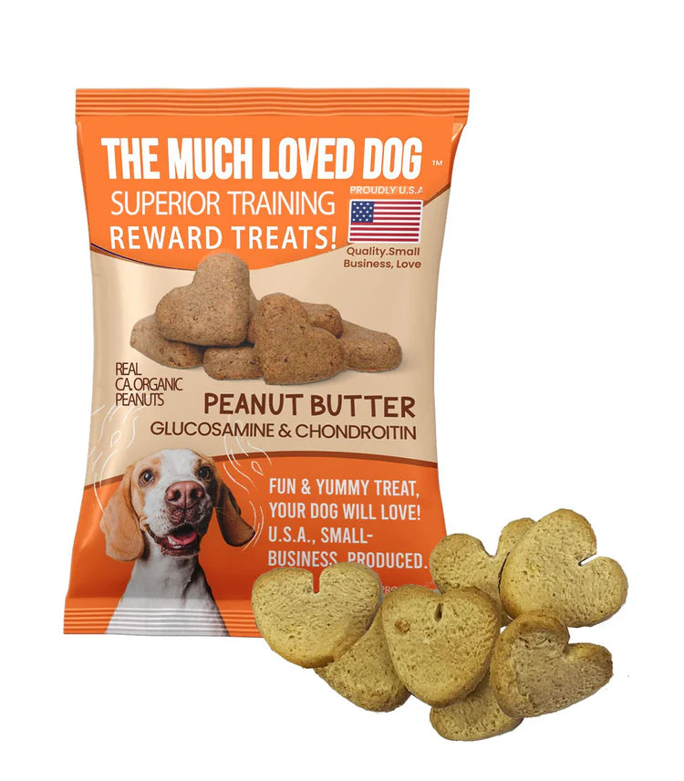 Much Loved Dog-Peanut Butter Joint Support Dog Treats - Glucosamine & Chondroitin for Mobility